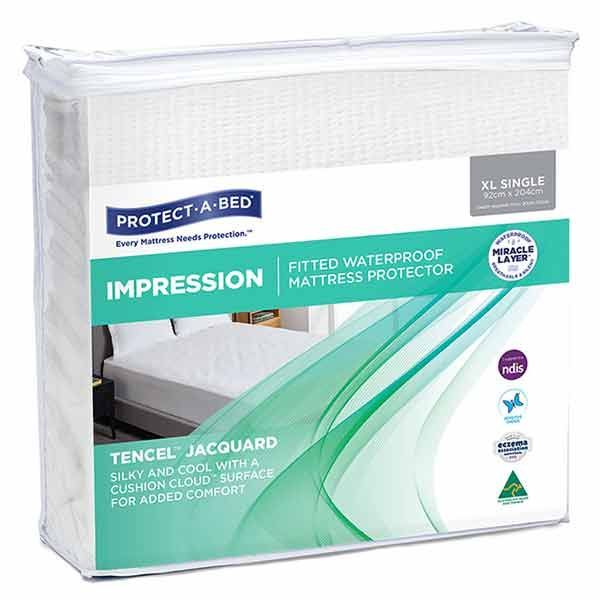 Impression Tencel Jacquard Mattress Protector Extra Long Single - Image 3