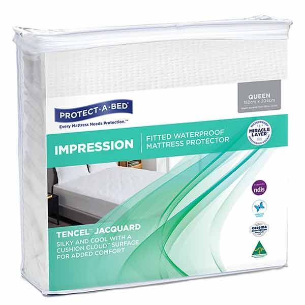 Impression Tencel Jacquard Mattress Protector Queen - Image 3