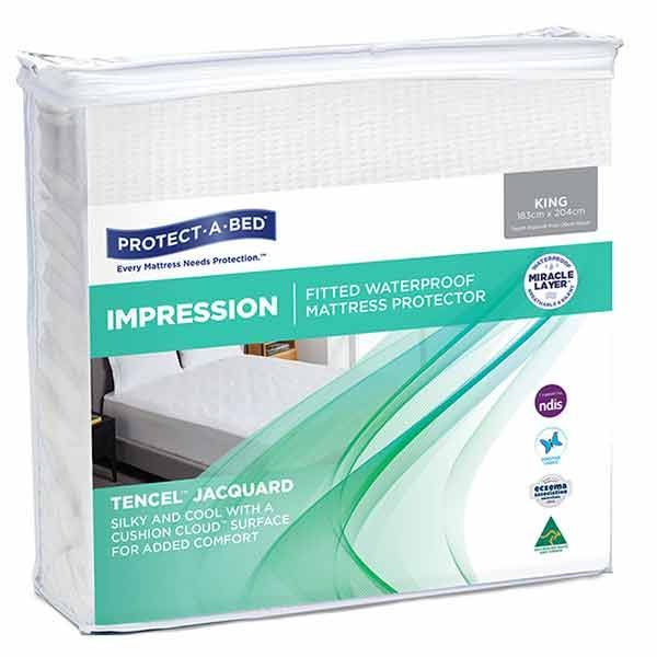 Impression Tencel Jacquard Mattress Protector King - Image 2