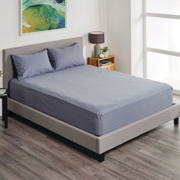 Protect-A-Bed fusion Fitted Charcoal Queen 152cmx204cm