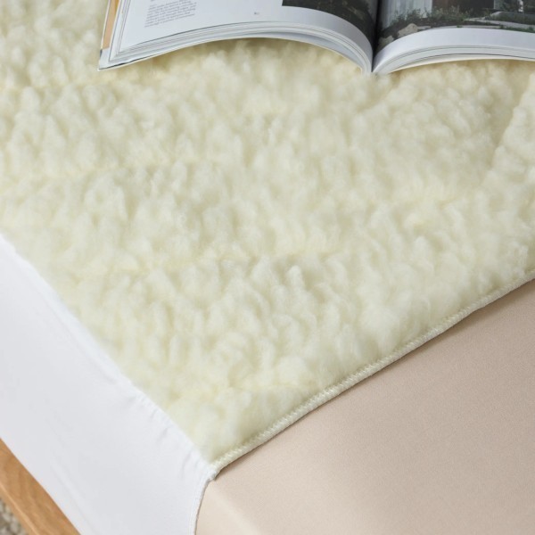 Staydry Wool Topper Bed Pad Absorbent Waterproof King Single Bed