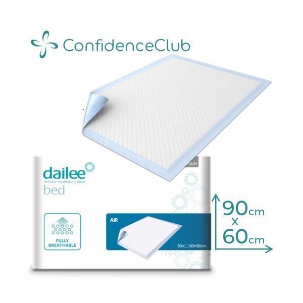 ConfidenceClub Dailee Bed Air Protector 60x90cm 1900ml Pk30