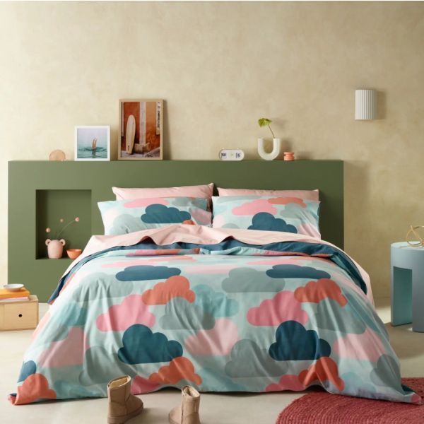 Staydry Up In The Clouds Quilt Cover Set Queen Bed