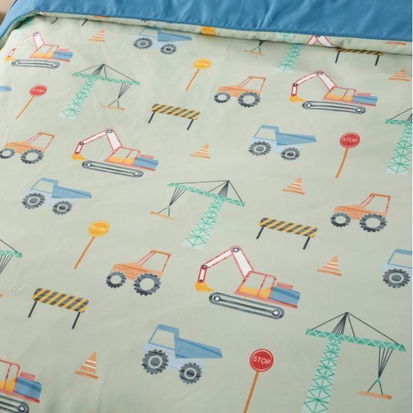 Staydry Construction Quilt Cover Set King Bed