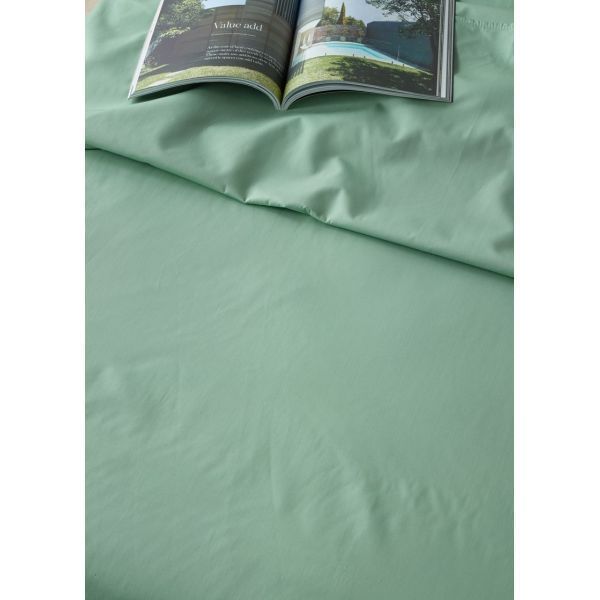Staydry Waterproof Bamboo Fitted Sheet Green King Single Bed
