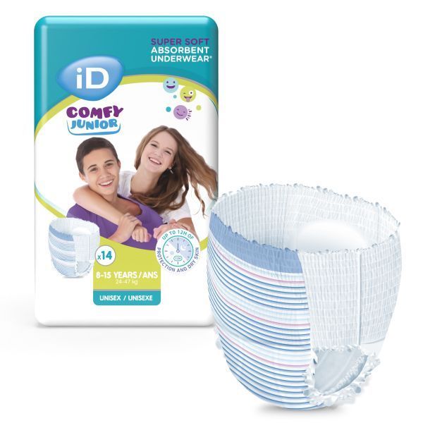 iD Comfy Junior Pants 8-15 years 24-47kg Pack 14 by ID in Children Pants