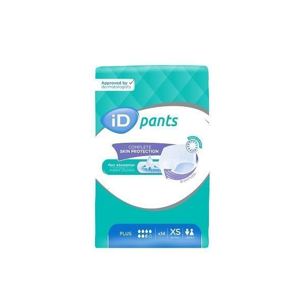 iD Pants Plus Extra Small 50-70cm 1300ml Pk14 by iD in Pull_Ups Extra Small