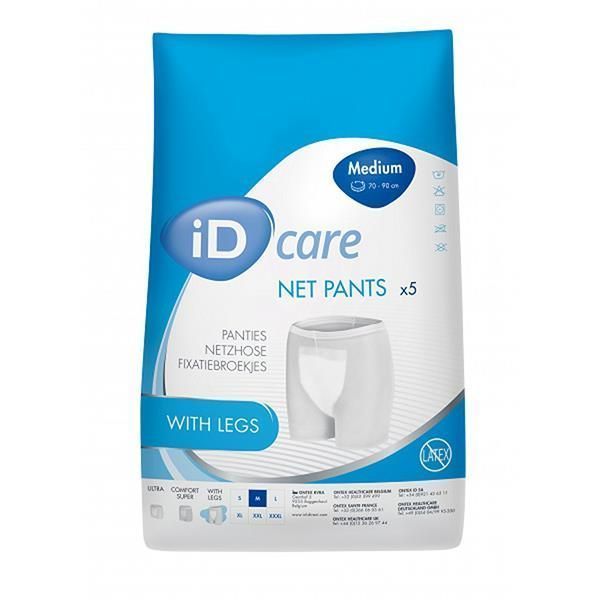 iD Care Pants with Legs M 70-90cm Pk5 by iD in Fixation_Pants Medium