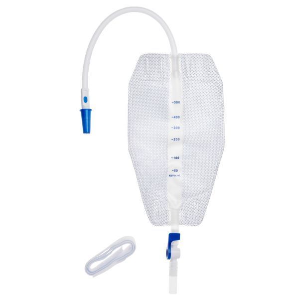 Unoquip Leg Bag Sterile 500ml 30cm Tube Lever-Tap Soft Back Box 10 by Unoquip in Leg_Bag 500ml