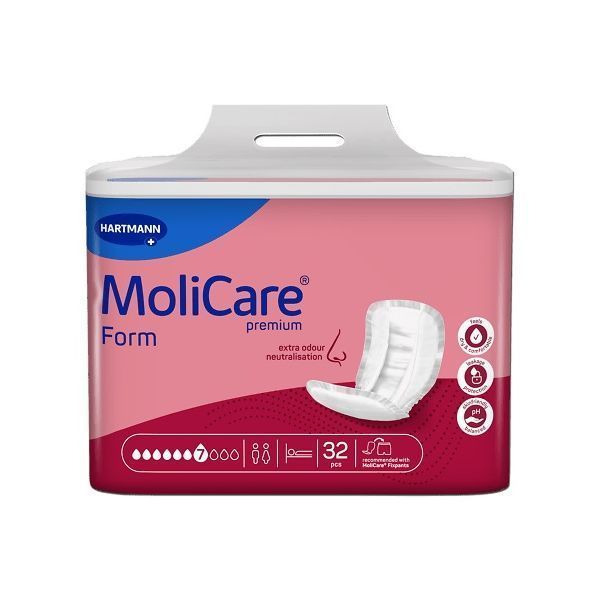 MoliCare Premium Form 7 Drops 2598ml Pk32 by Molicare in Anatomic Pads