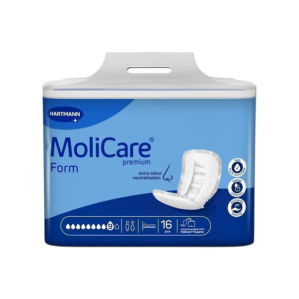 MoliCare Premium Form 9 Drops 3339mL Pk16 by MoliCare in Anatomic Pads