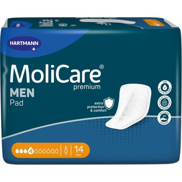 MoliCare Premium Men Pad 4 Drops 546ml Pack 14 by MoliCare in Male Pads