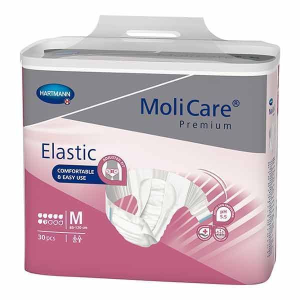 MoliCare Premium Elastic 7 Drops Medium 2414ml Pk30 by MoliCare in AllInOnes Medium