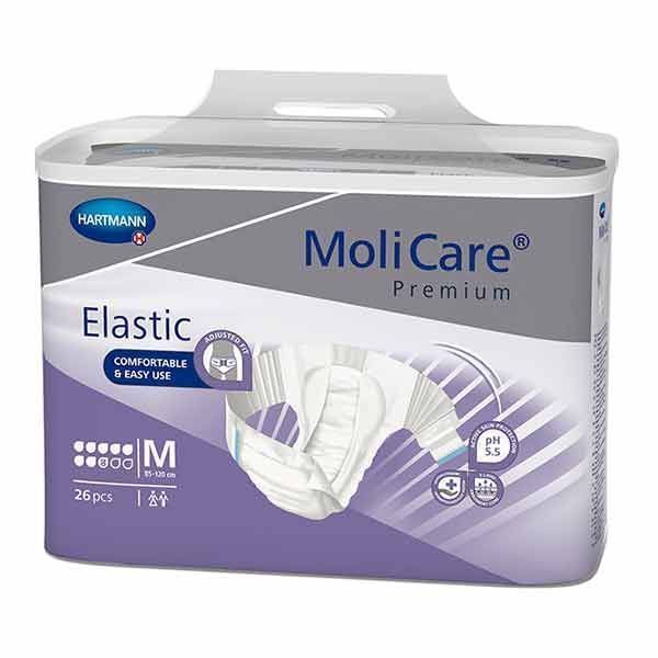 MoliCare Premium Elastic 8 Drops Medium 3144ml Pk26 by MoliCare in AllInOnes Medium