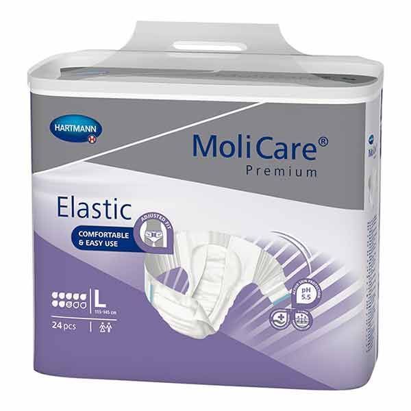 MoliCare Premium Elastic 8 Drops Large 3220ml Pk24 by MoliCare in AllInOnes Large
