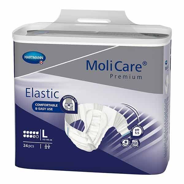 MoliCare Premium Elastic 9 Drops Large 3856ml Pk24 by MoliCare in AllInOnes Large