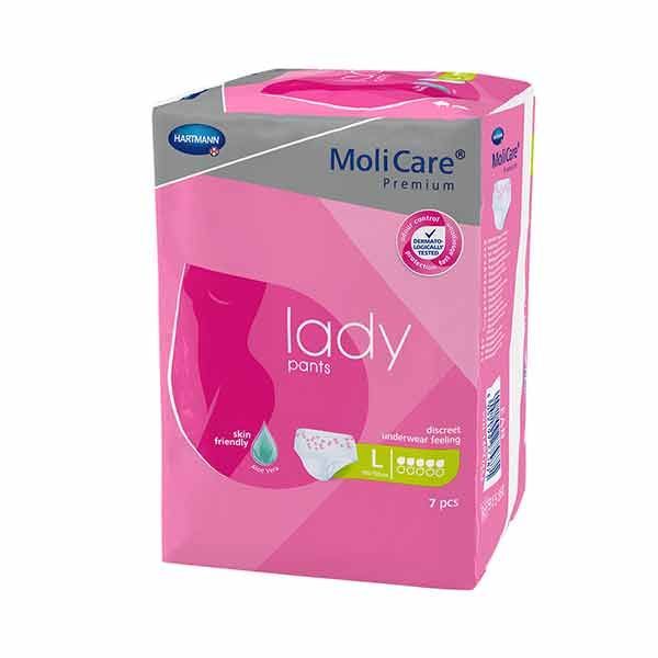 Molicare Premium Lady Pants 5Drops Large 100-150cm 850ml Pk7 - Image 2