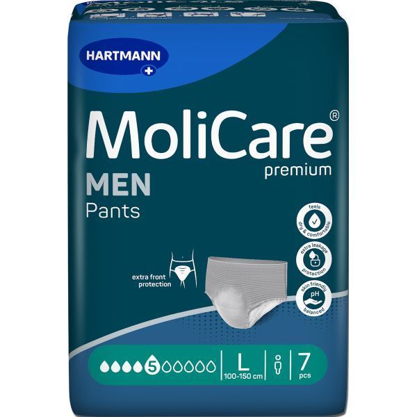 Molicare Premium Men Pants 5 Drop Large 970ml Pk7 by MoliCare in Pull_Ups Large