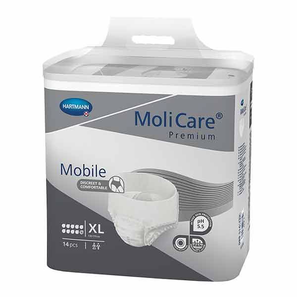 Molicare Premium Mobile 10 drops Extra Large Pk14 2757mL - Image 2