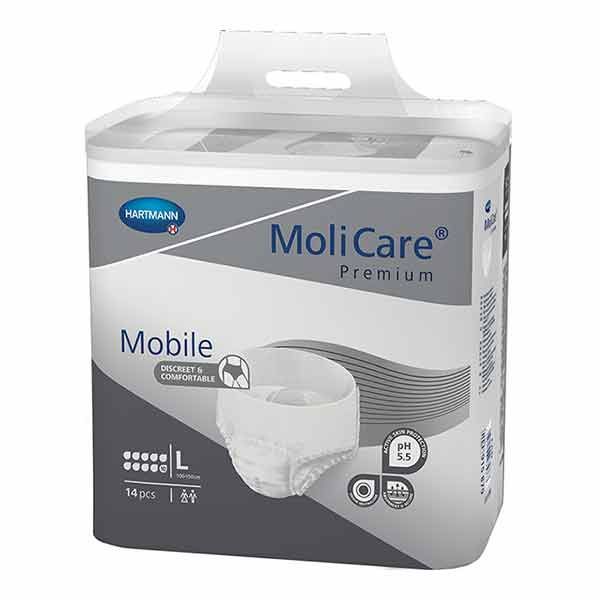 Molicare Premium Mobile 10 drops Extra Large Pk14 2757mL - Image 3