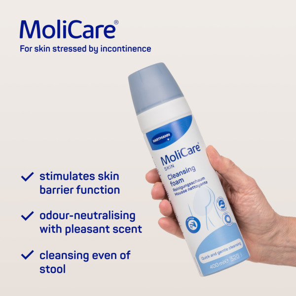 MoliCare Skin Cleansing Foam 400mL - Image 3