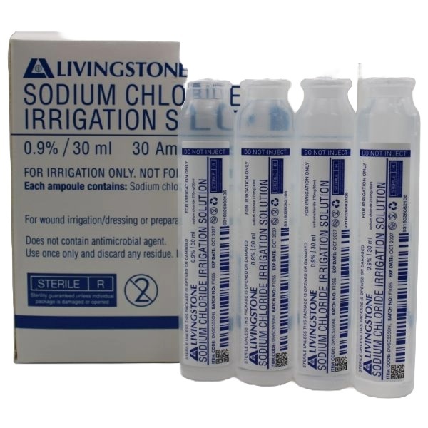 Sodium Chloride 0.9% Ampoule 30ml Steritube For irrigation - Image 2