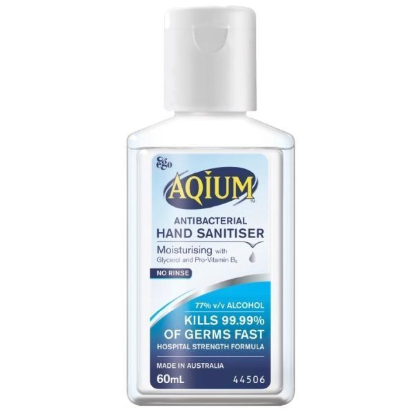 Aqium Antibacterial Hand Gel 60ml by Aqium in Other Hand Sanitiser