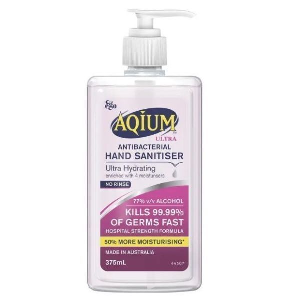 Aqium Ultra Antibacterial Hand Sanitiser 375ml by Aqium in Other Hand Sanitiser