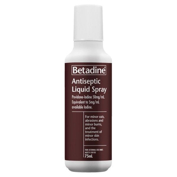 Betadine Spray 75ml by Betadine in Other Cleansing