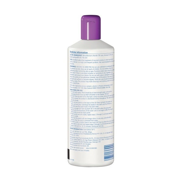 QV Flare Up Bath Oil 500ml - Image 2