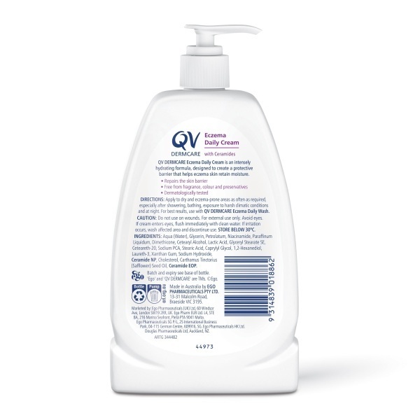 QV DERMCARE Eczema Daily Cream 350ml - Image 2