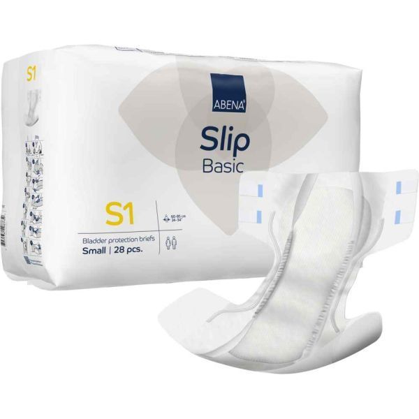 Abena Slip Basic S1 60-85cm 1500ml Pk28 by Abri-Form in AllInOnes Small