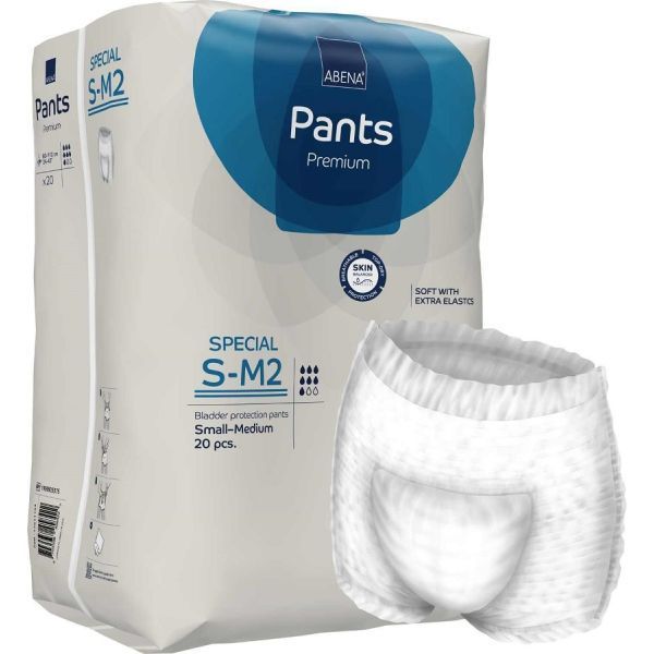 Abena Pants Special S/M2 Premium 60-110cm 1700ml Pk20 by Abena in Pull_Ups Small