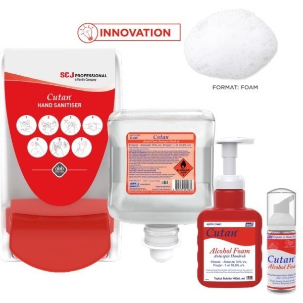 Cutan Foam Hand Sanitiser 50ml - Image 3