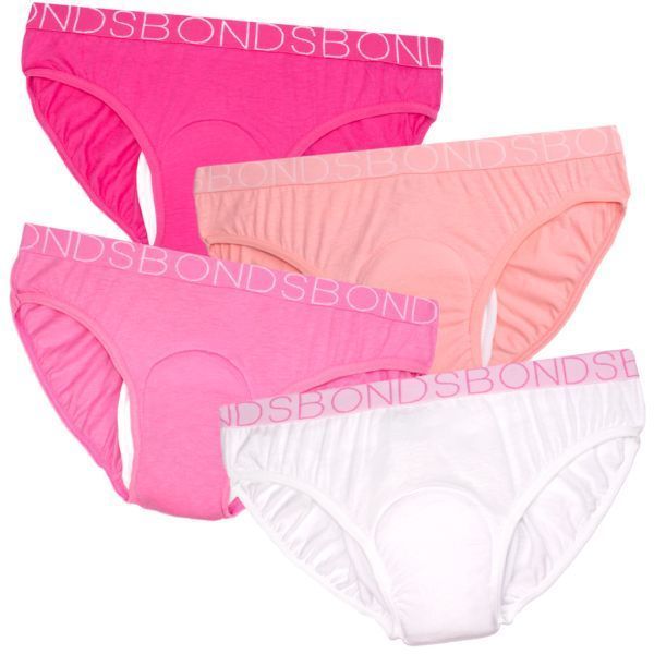 MiNappi +Bonds Girls Hipster Size 14-16 400ml Assorted by MiNappi in Size 14-16