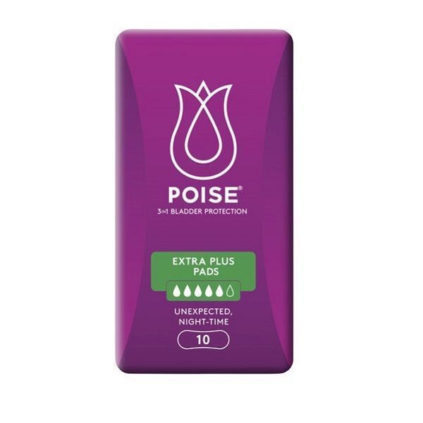 Poise Extra Plus 700ml Pk10 by Poise in Regular Pads