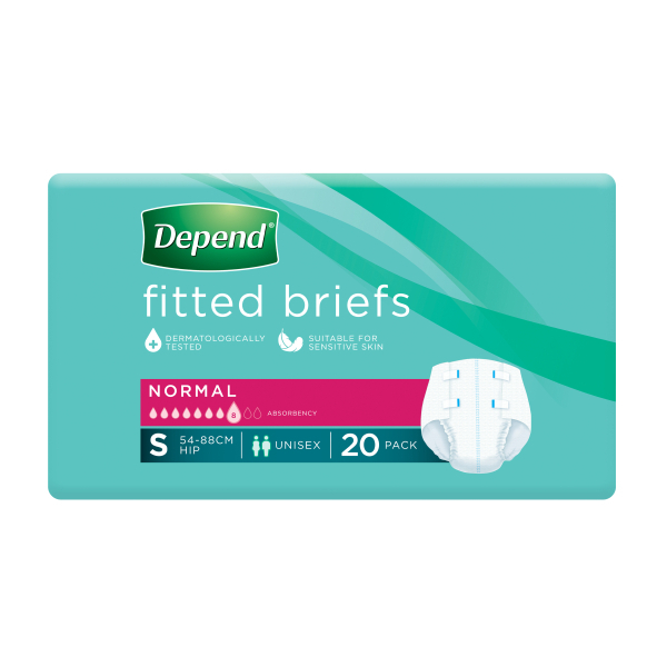 Depend Brief Normal Small 51-80cm 1860ml Pk20 - Image 4