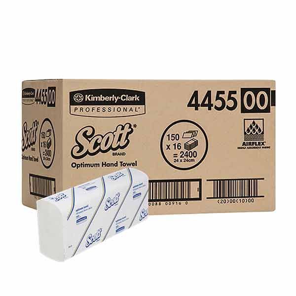 SCOTT Optimum Hand Towel Medium 24x24cm Carton 2400 by Scott in Skincare Cloths and Towels