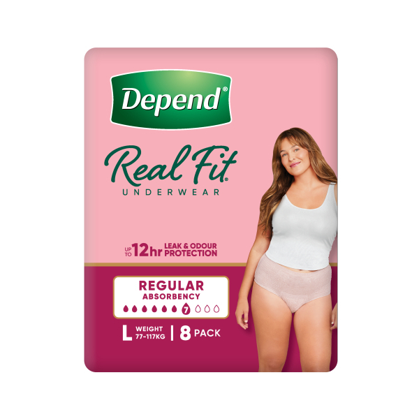 Depend Real Fit underwear Women Large Pk8 - Image 2