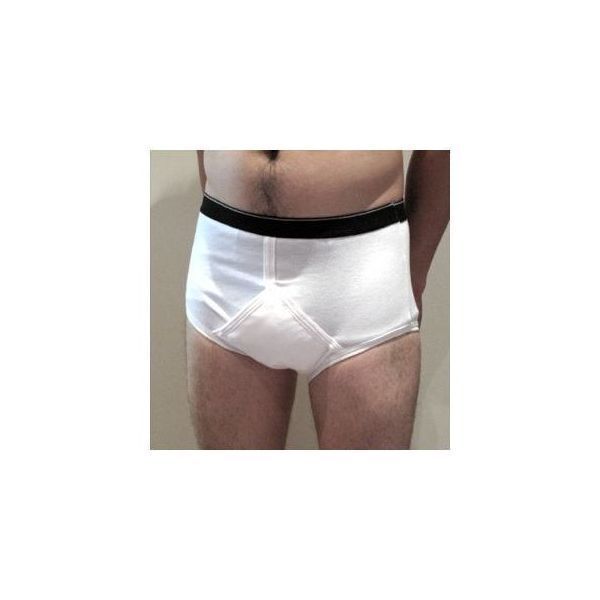 Active Man X-Front Brief Medium 85-90cm White by Staydry in Medium