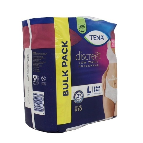 Tena Discreet Pants Women Large 95-125cm 615ml Pk10 - Image 4