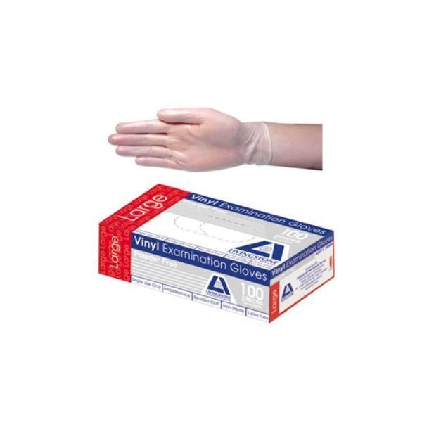 Livingstone Gloves Vinyl powder free Large Pk100 by Livingstone in Vinyl Non Sterile