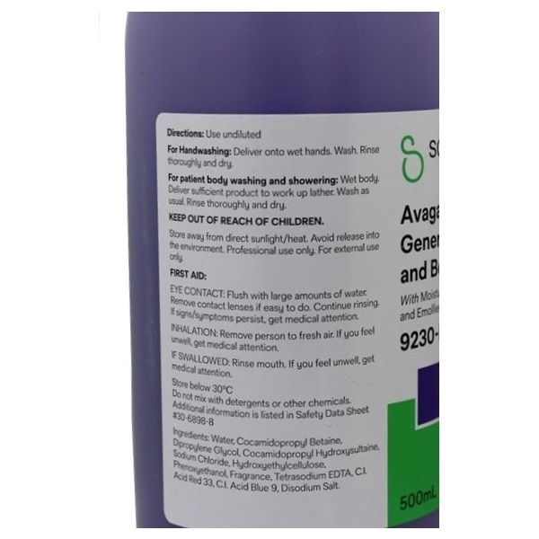 Avagard Hand And Body Wash 500ml with Pump - Image 2