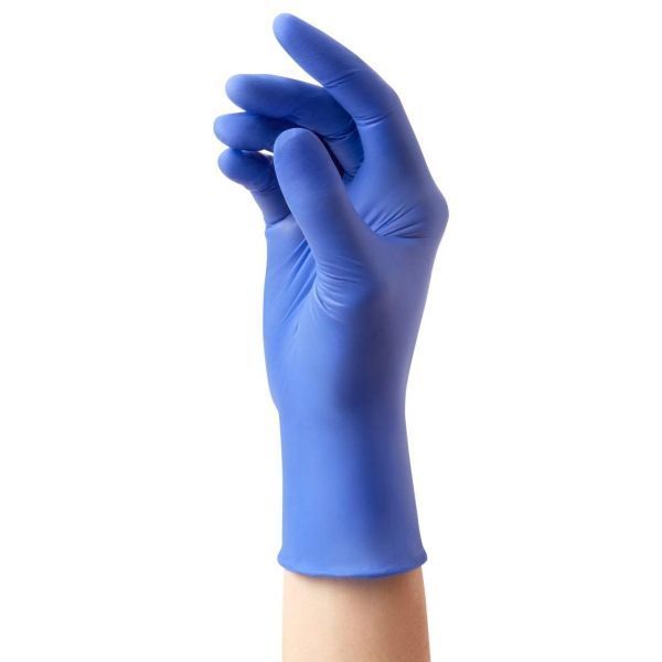 Sensicare Silk PF Nitrile Blue Gloves Large Box 250 - Image 2
