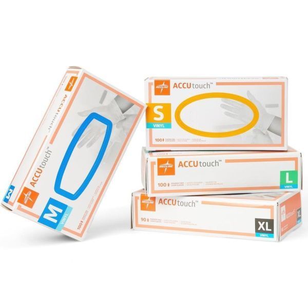Accutouch PF Vinyl Clear Glove Large Box 100 - Image 3