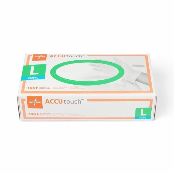 Accutouch PF Vinyl Clear Glove Large Box 100 - Image 4