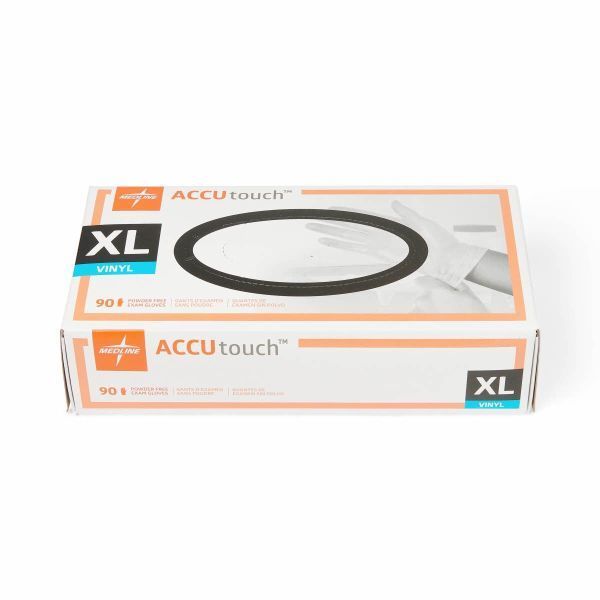 Accutouch PF Vinyl Clear Glove Extra Large Box 90 - Image 2