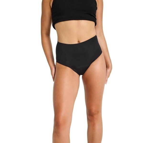 Modibodi Seamless Full Brief Moderate Black Size 12/M by Modibodi in Female Size 12