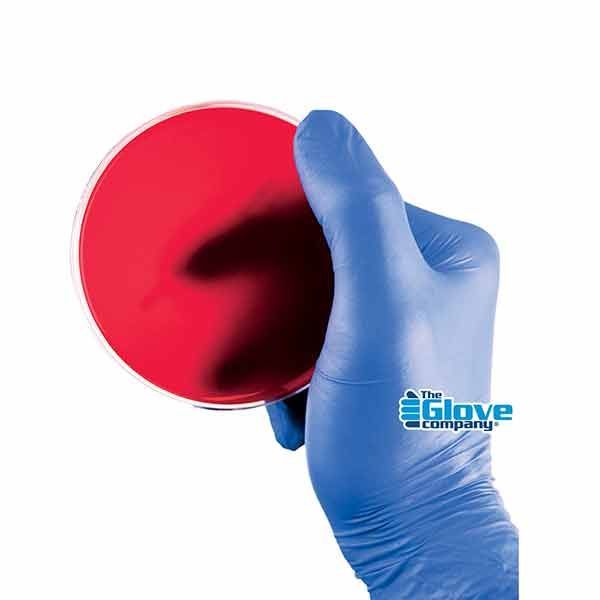 iSense Blue Nitrile Glove Medium Box 100 - Image 2