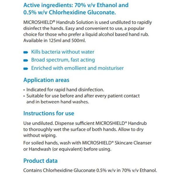 Microshield Hand Rub 500ml - Image 2